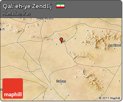 Satellite 3D Map of Qal`eh-ye Zendlīj