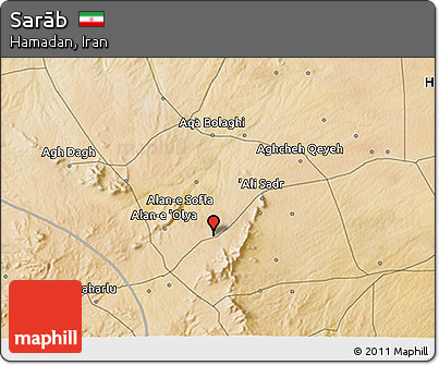 Satellite 3D Map of Sarāb