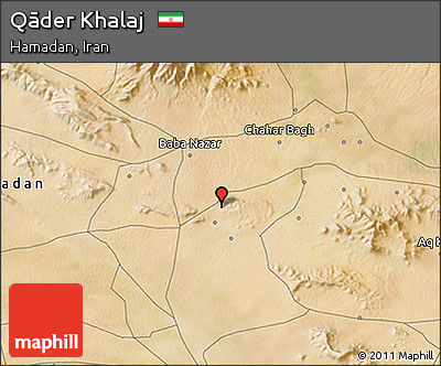 Satellite 3D Map of Qāder Khalaj