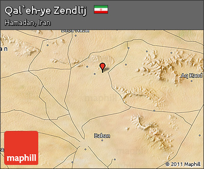 Satellite 3D Map of Qal`eh-ye Zendlīj