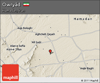 Shaded Relief 3D Map of Owryād