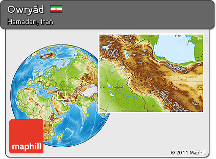 Physical Location Map of Owryād