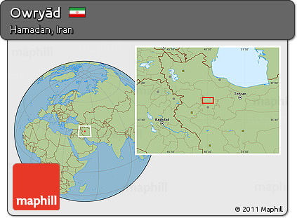 Savanna Style Location Map of Owryād
