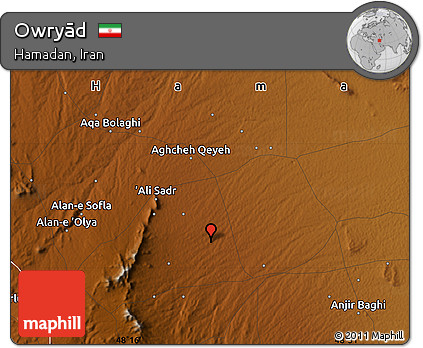 Physical Map of Owryād