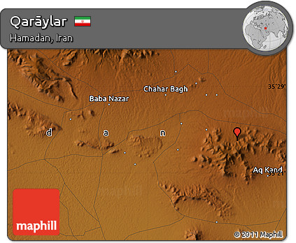 Physical Map of Qarāylar