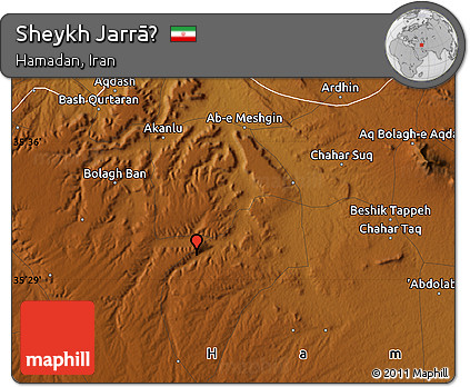 Physical Map of Sheykh Jarrāḩ