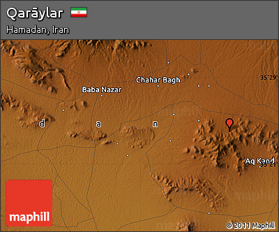 Physical Map of Qarāylar
