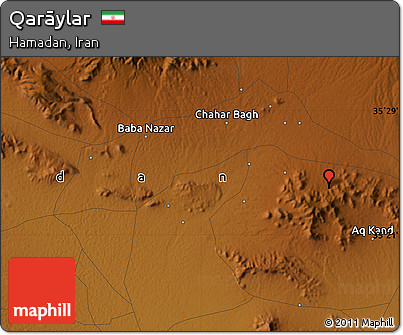 Physical Map of Qarāylar