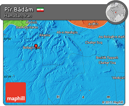 Political Map of Pīr Bādām