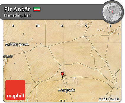 Satellite Map of Pīr Anbār