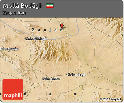 Satellite Map of Mollā Bodāgh