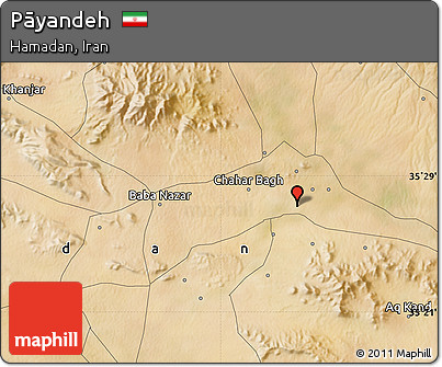 Satellite Map of Pāyandeh