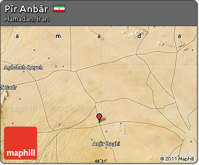 Satellite Map of Pīr Anbār