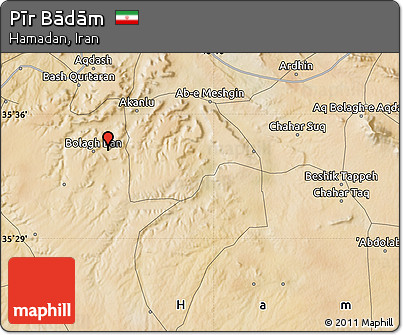Satellite Map of Pīr Bādām