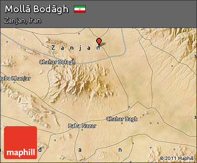 Satellite Map of Mollā Bodāgh