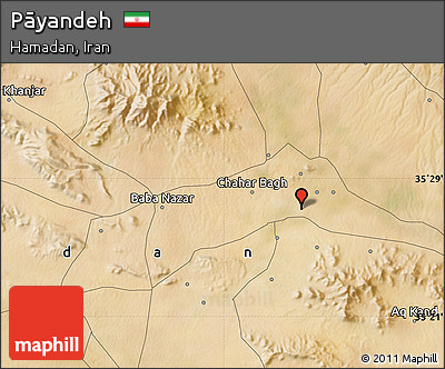 Satellite Map of Pāyandeh