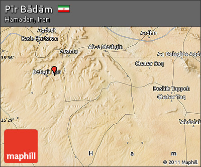 Satellite Map of Pīr Bādām