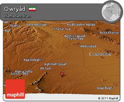 Physical Panoramic Map of Owryād