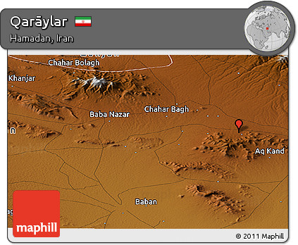 Physical Panoramic Map of Qarāylar