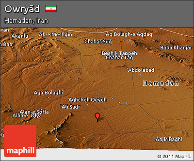 Physical Panoramic Map of Owryād