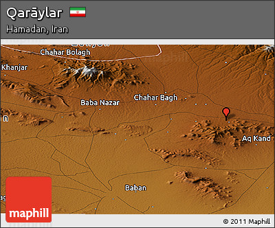 Physical Panoramic Map of Qarāylar