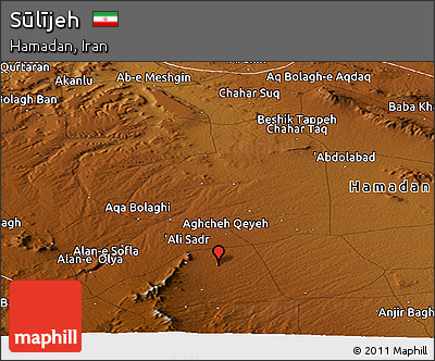 Physical Panoramic Map of Sūlījeh