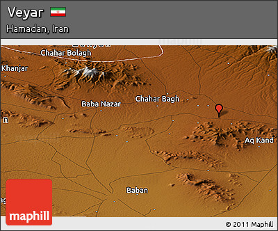 Physical Panoramic Map of Veyar