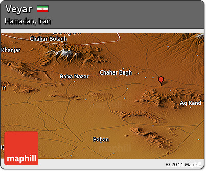 Physical Panoramic Map of Veyar