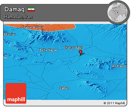 Political Panoramic Map of Damaq