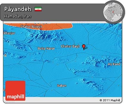 Political Panoramic Map of Pāyandeh