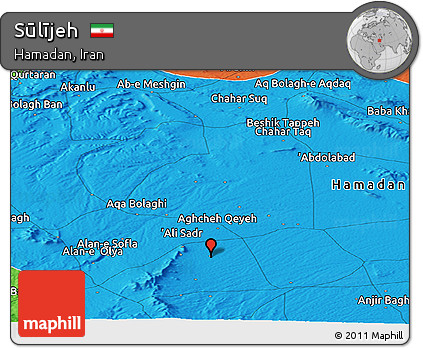 Political Panoramic Map of Sūlījeh