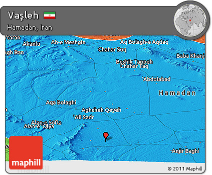 Political Panoramic Map of Vaşleh