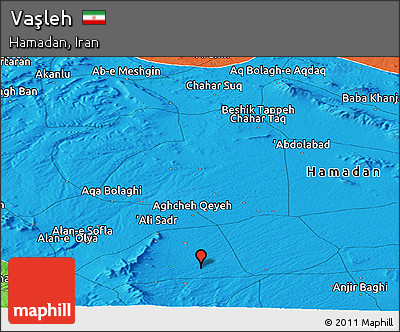 Political Panoramic Map of Vaşleh