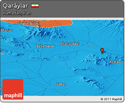 Political Panoramic Map of Qarāylar
