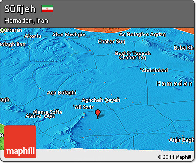 Political Panoramic Map of Sūlījeh