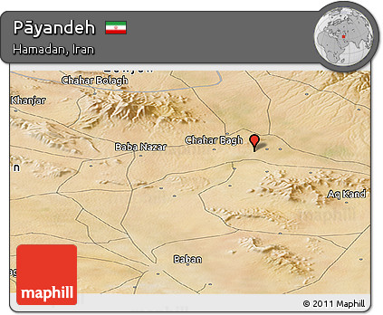 Satellite Panoramic Map of Pāyandeh