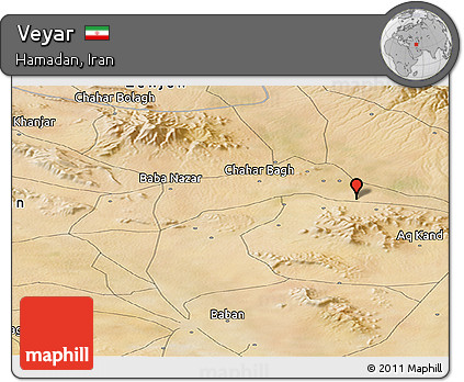 Satellite Panoramic Map of Veyar
