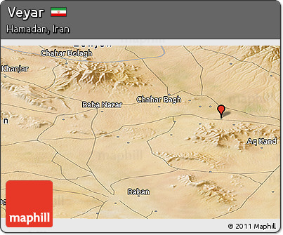 Satellite Panoramic Map of Veyar