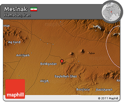 Physical 3D Map of Mesīnak