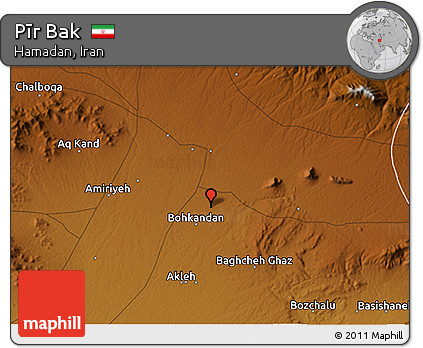 Physical 3D Map of Pīr Bak
