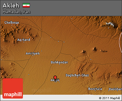 Physical 3D Map of Akleh