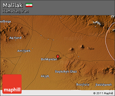 Physical 3D Map of Malīlak