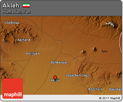 Physical 3D Map of Akleh
