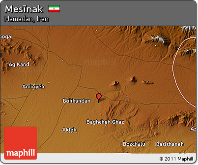 Physical 3D Map of Mesīnak