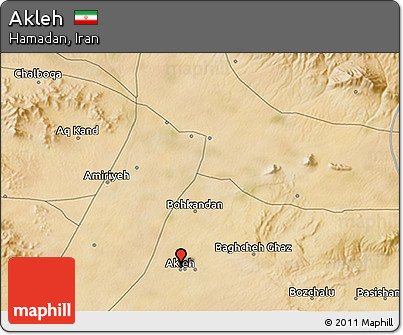 Satellite 3D Map of Akleh