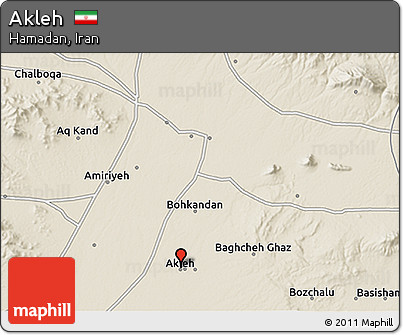 Shaded Relief 3D Map of Akleh