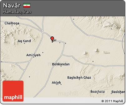 Shaded Relief 3D Map of Navār