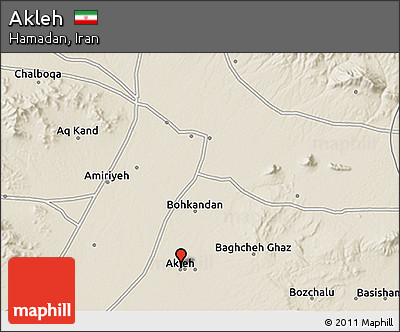 Shaded Relief 3D Map of Akleh
