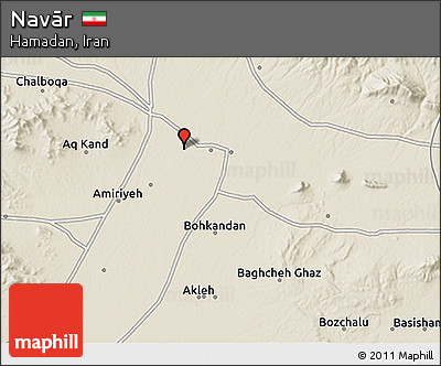 Shaded Relief 3D Map of Navār