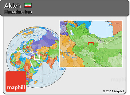 Political Location Map of Akleh